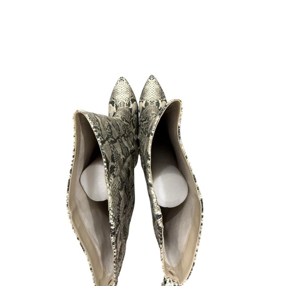 Sam Edelman Hai Snake Heel Point Toe Tall Boots Size 8.5 New without box - Picture 4 of 8